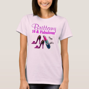FUN PERSONALISIERTEN 16. GEBURTSTAG 16 UND FABULOU T-Shirt