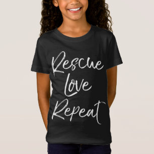 Fun Pet Adoption Hundehütte Zitat Niedlich Rescue T-Shirt