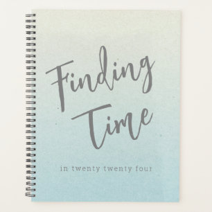 Fun Pewter Gray Script Typografie Personalisiert Planer