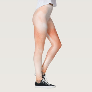 Fun pfirsichpastellfarben abstrakt leggings