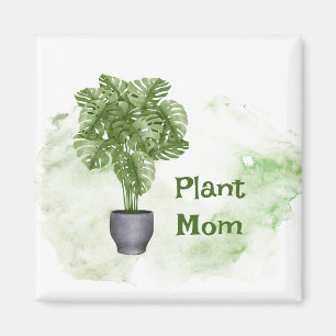 Fun Pflanze Mama Zitat Haushaltspflanze Monstera Magnet