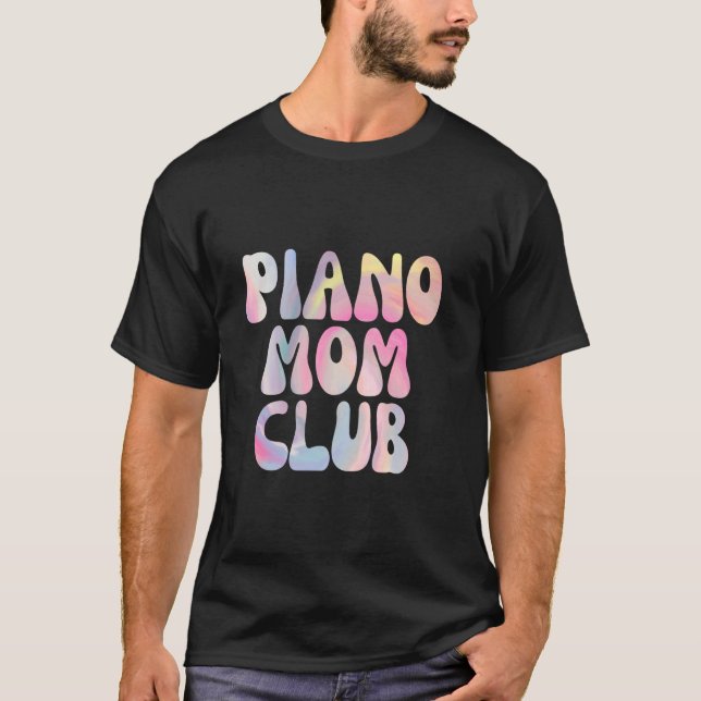 Fun Piano Mama Club Mitgliedschaft T-Shirt (Vorderseite)