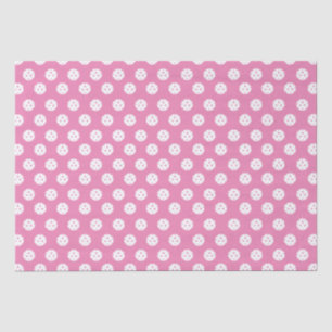 Fun Pickleball Muster Pink White Sports Balls Seidenpapier
