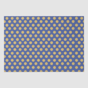 Fun Pickleball Pattern Blue Gift Seidenpapier