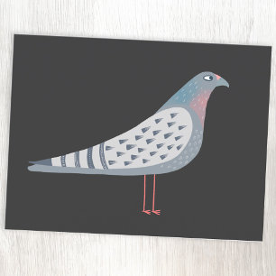 Fun Pigeon Bird Postkarte
