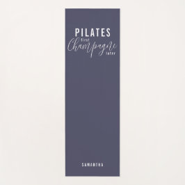 Fun Pilates Erster Champagner Später Lila Training Yogamatte