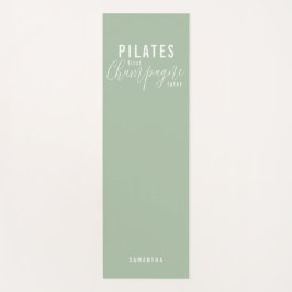 Fun Pilates First Champagne Später grünes Workout Yogamatte