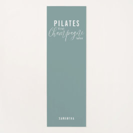 Fun Pilates First Champagne Später grünes Workout Yogamatte