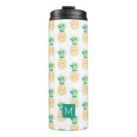 Fun Pineapes Monogramm Muster