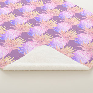 Fun Pineappmuster Sherpadecke