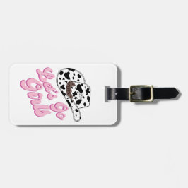 Fun Pink Country Let's Go Girls Bachelorette Gepäckanhänger