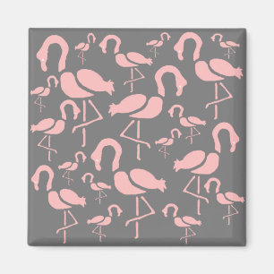 Fun Pink Flamingo Vogelkunst Magnet
