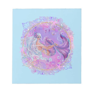 Fun Pink Meerjungfrau von Renee Lavoie Notizblock