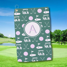 Fun Pink Stilvolles Golfdesign und kundenspezifisc Golfhandtuch