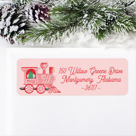 Fun Pink Vintag Train Weihnachtsbaum Lieferung