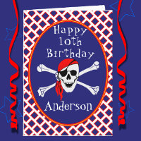 Fun Pirate Age Special Happy Birthday Card