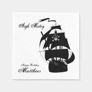 Fun, Pirate Geburtstagsparty, Custom Napkins Serviette