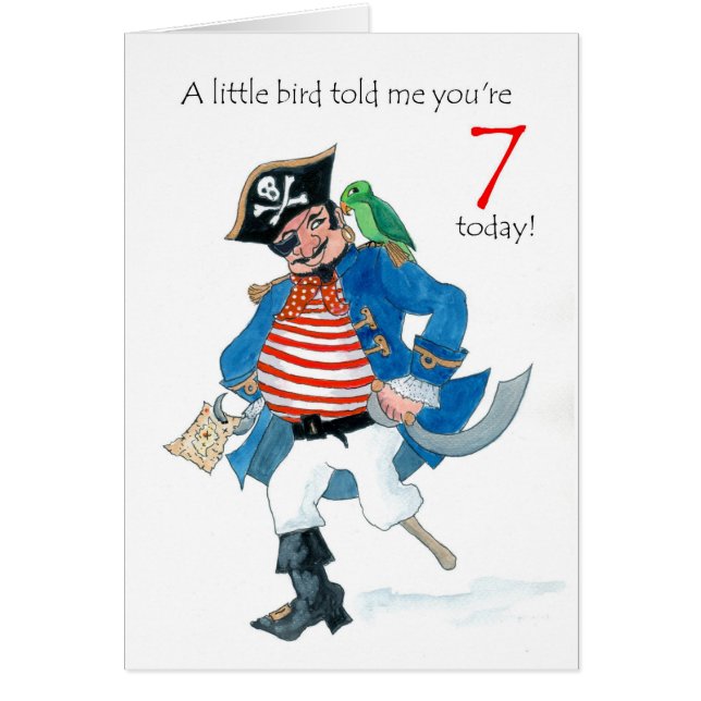 Fun Pirate und Parrot 7. Geburtstag (Vorne)