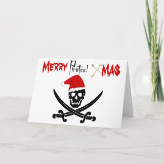 Fun Pirate Weihnachtskarte Feiertagskarte