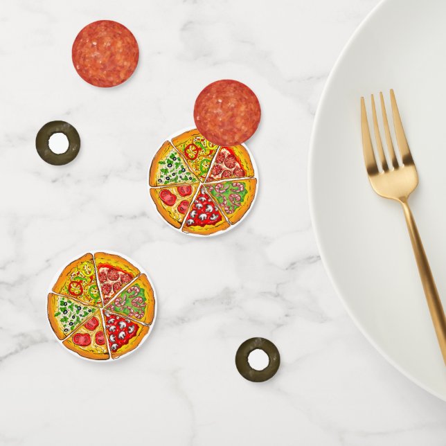 Fun Pizza Party Table Confetti Konfetti (Gruppe)
