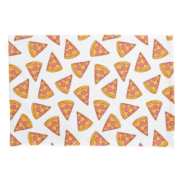 Fun Pizza Slice Pattern Kissenbezug (Vorderseite-Links)