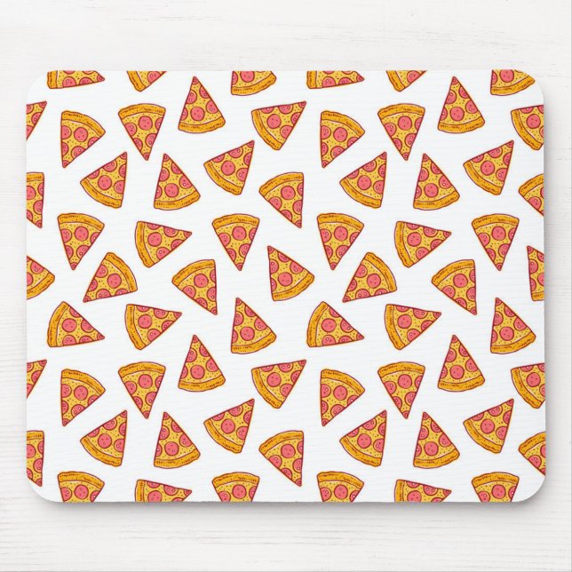 Fun Pizza Slice Pattern Mousepad (Vorne)
