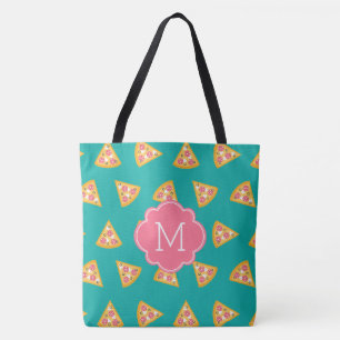 Fun Pizza Slices Muster Monogram