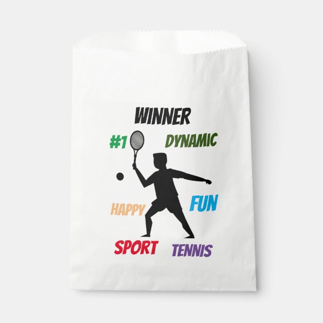 Fun player tennis  geschenktütchen (Vorderseite)