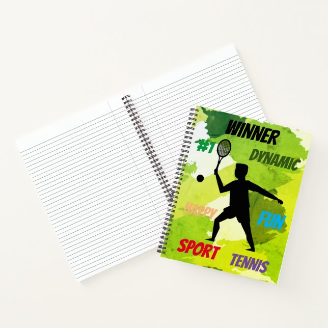 Fun player tennis  notizbuch (Innenseite)
