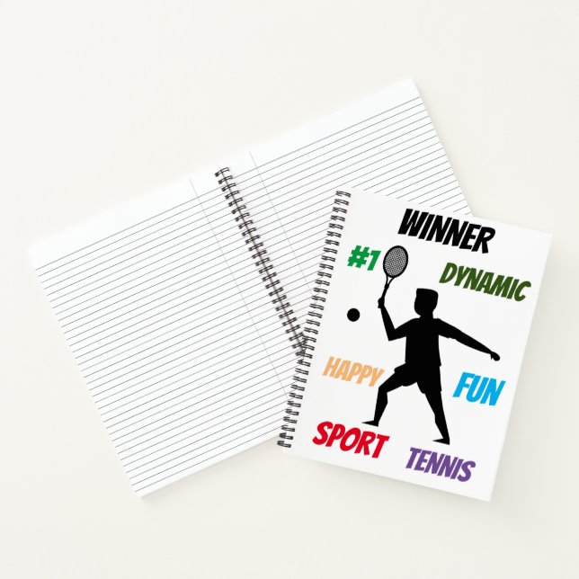 Fun player tennis  notizbuch (Innenseite)