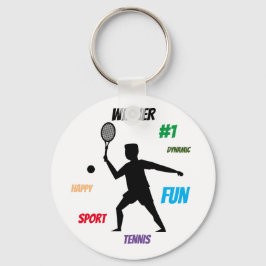 Fun-Player-Tennis Schlüsselanhänger