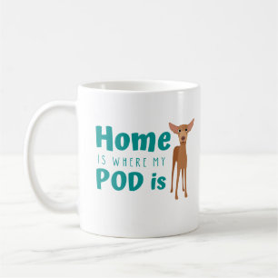 Fun Podenco Dog Cartoon Kaffeetasse
