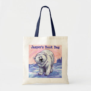 Fun Polar Bear Personalisiert Book Bag Tragetasche