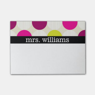 Fun Polka Dots - Personalisieren Post-it Klebezettel