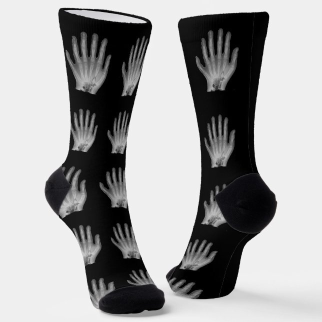 Fun Polydactyl Hand Radiograph Socken (Gewinkelt)