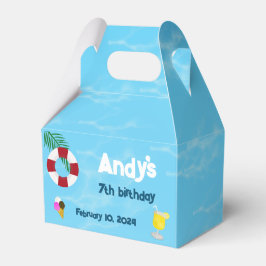 Fun Pool Geburtstagsparty Gefallen Box Geschenkschachtel