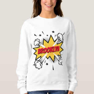 Fun Pop Art Comic Buch Stil callout Logo Sweatshirt