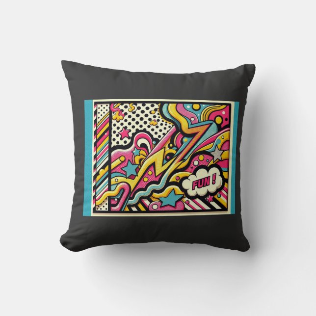 Fun Pop Art Cushion Kissen (Vorderseite)