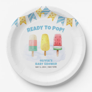 Fun Popcile ready to Pop Ice Cream Baby Dusche Pappteller