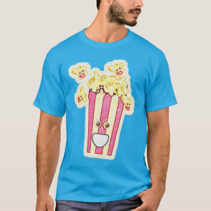 Fun Popcorn-Zeichen T-Shirt