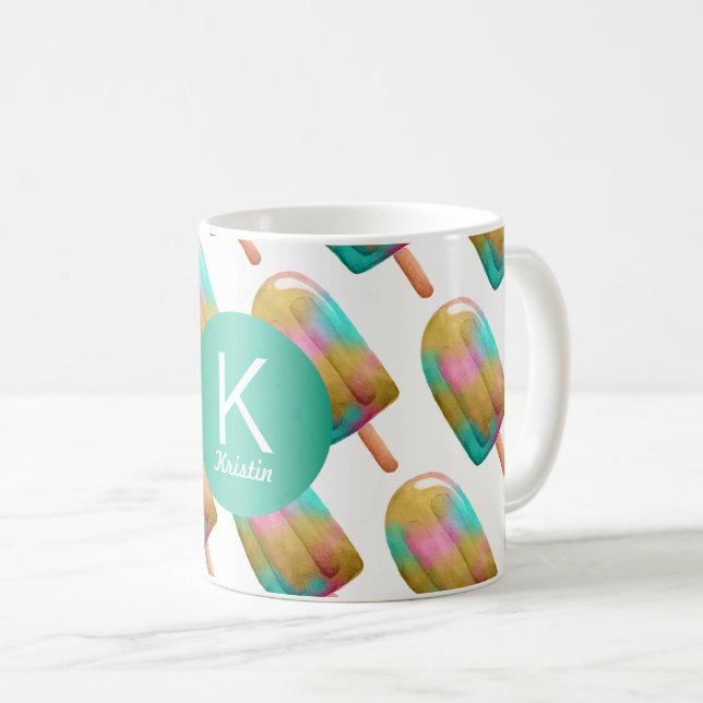 Fun Popsimeter mit Monogramm Kaffeetasse (VorderseiteRechts)