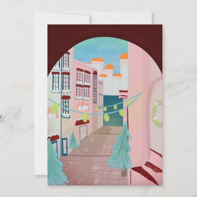 Fun Portugiesisch Feliz Natal Feiertagskarte (Vorderseite)