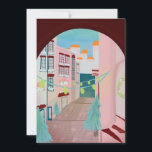 Fun Portugiesisch Feliz Natal Feiertagskarte<br><div class="desc">Wünschen Sie Ihren Lieben einen angenehmen Urlaub mit diesen charmanten handgefertigten illustrierten portugiesischen Weihnachtskarten.</div>