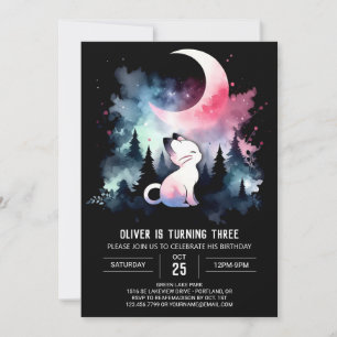 Fun Printable Cat Birthday Einladung