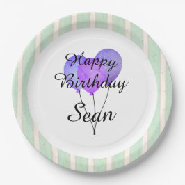 "Fun Prints"_Balloons-Party-Monogram-Birthdays Pappteller