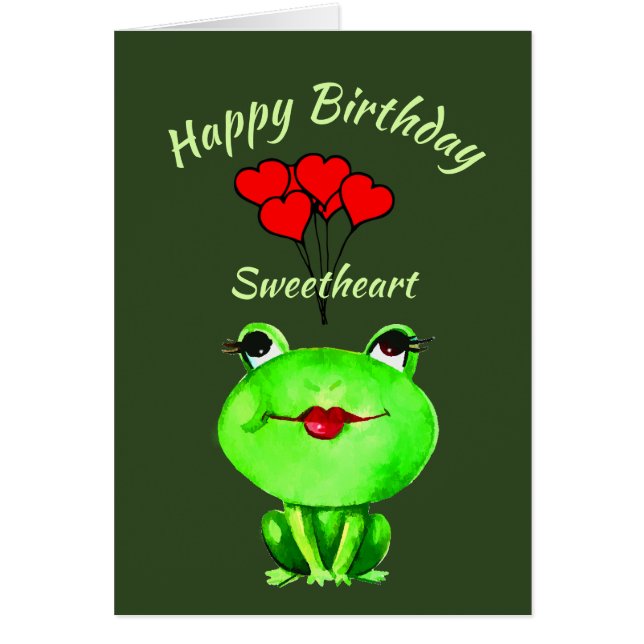 Fun Pub Birthday Frog Finden Sie Ribbying (Vorne)