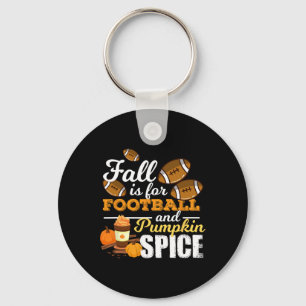 Fun Pumpkin Gewürzangebot Fall ist für Fußball Schlüsselanhänger