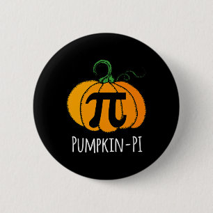 Fun Pumpkin Pi Halloween Kostümmathematik Tag Oran Button