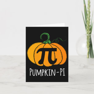 Fun Pumpkin Pi Halloween Kostümmathematik Tag Oran Karte