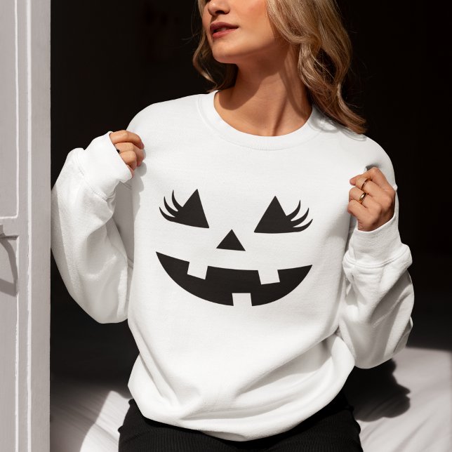 Fun Pumpkin Smile Halloween Gift Sweatshirt (Von Creator hochgeladen)